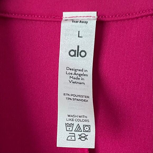 Alo Yoga Dress Women Large Pink Charmed Tennis Mini Collared Athletic Stretchy - Picture 9 of 11